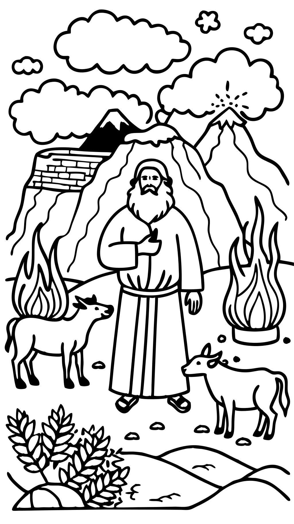 elijah and baal coloring page